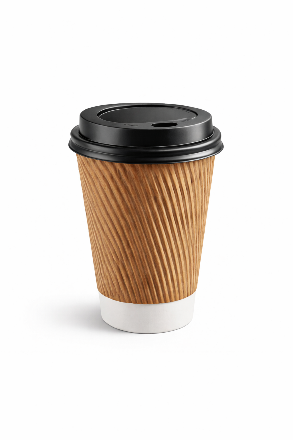 12 oz Ripple Wall Kraft Paper Cups (500 Pack)