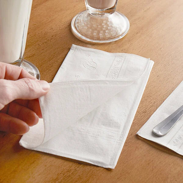 Premier 15" x 17" White 2-Ply Dinner Napkin (3,000/Case)