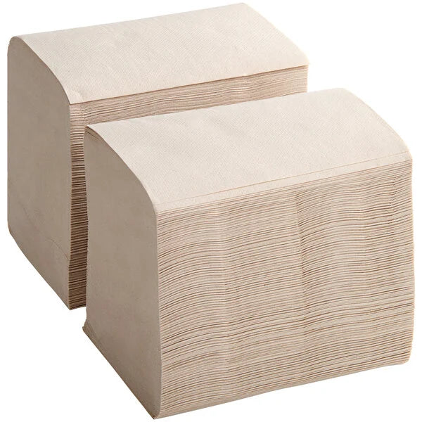 PREMIER Kraft 2-Ply Wide Interfold 6 1/2" x 8 1/2" Dispenser Napkin (6,000/Case)