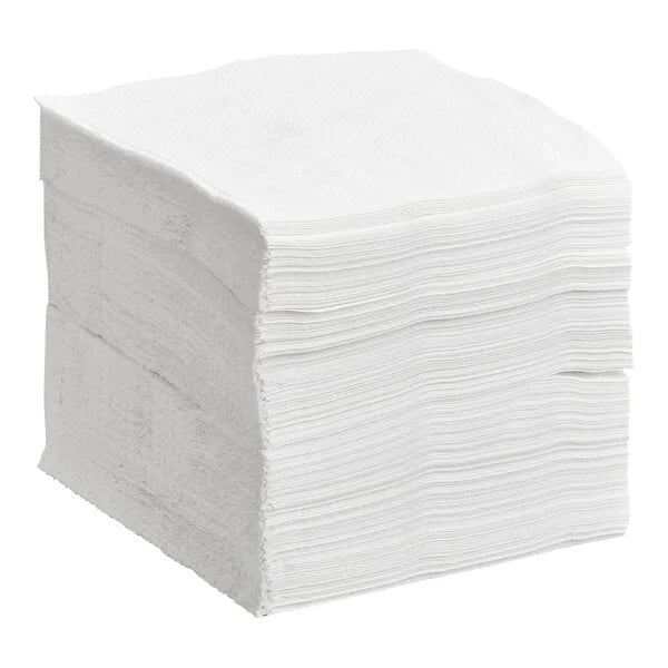 Premier 1-Ply White Beverage / Cocktail Napkin (4,000/Case)