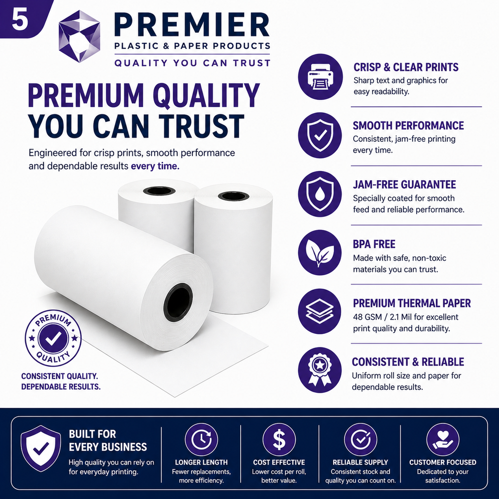 Thermal Paper 1 3/4" x 220' 44MM
