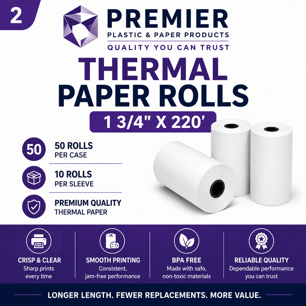 Thermal Paper 1 3/4" x 220' 44MM