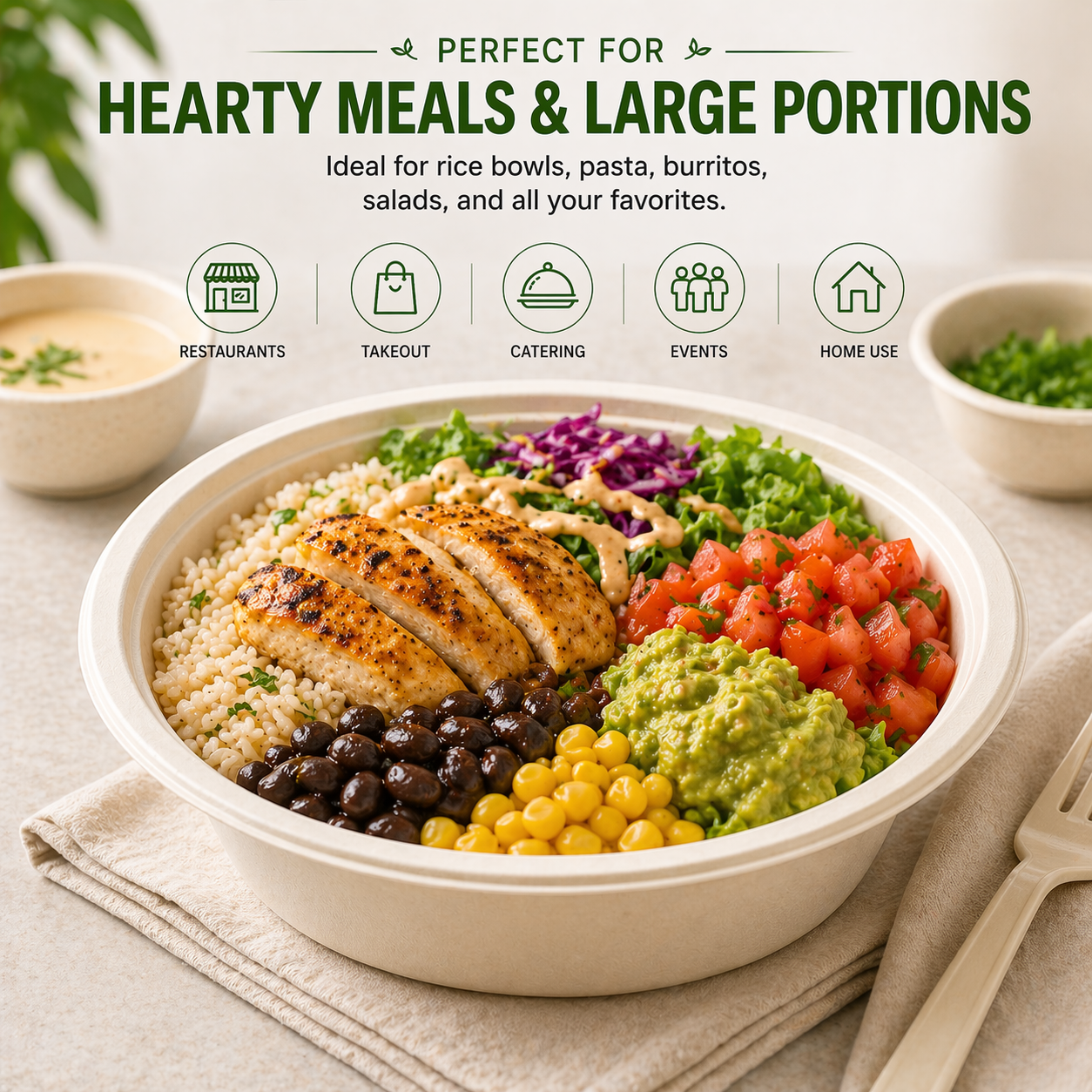 Premier Biodegradable BOWL 16 OZ 1000CT