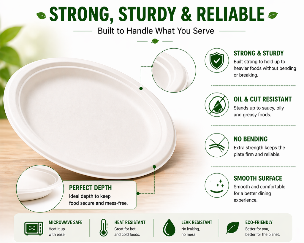 Premier Biodegradable ROUND PLATE 7 INCH 24 PK 480CT