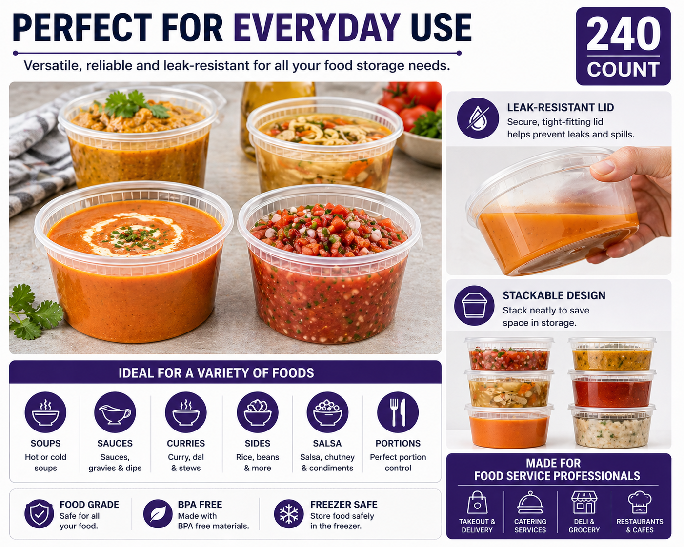 Premier Plastic Container SOUP FROSTED 16 OZ 240CT