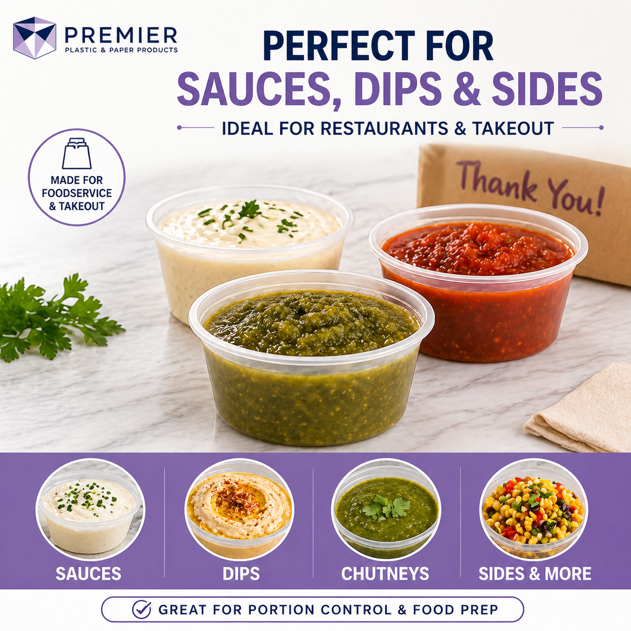 Premier Plastic Container SOUP FROSTED 8 OZ 240CT