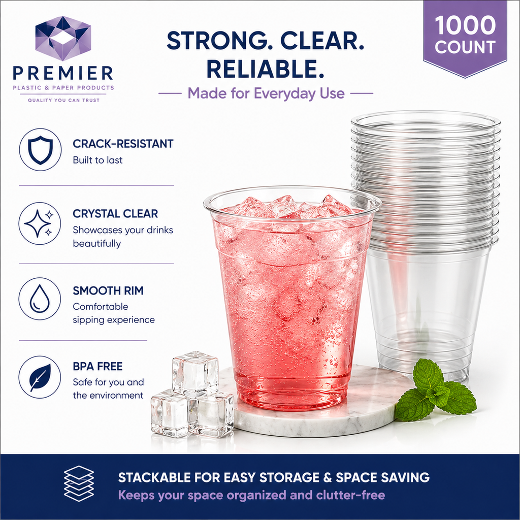 Premier PET GLASS 12 OZ 1000 CT