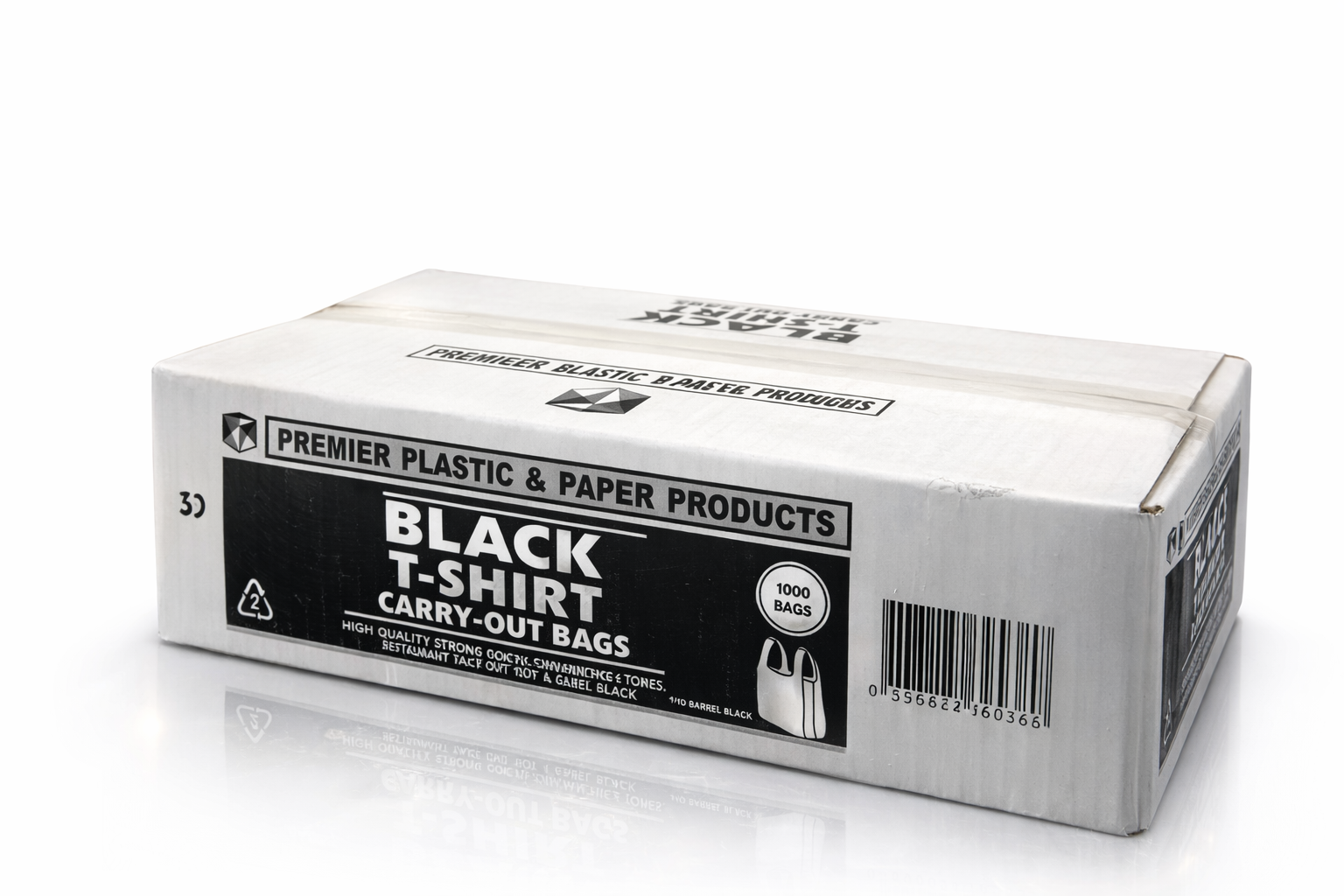 Premier 1/10 BLACK PLAIN HVY BAGS*