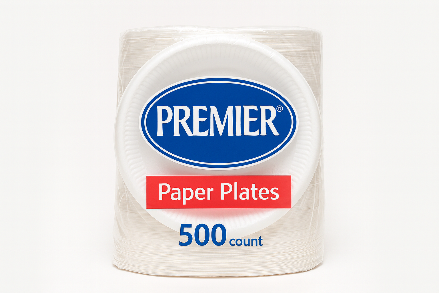 Premier Plastic Paper Plates 8-1/2" Heavyweight