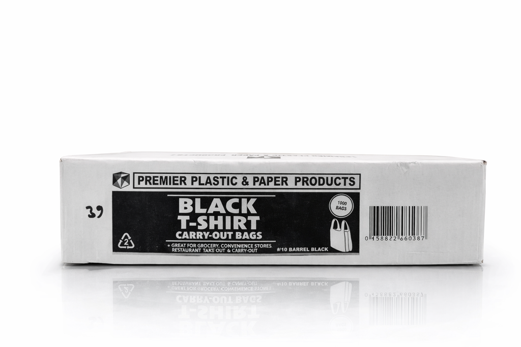 Premier 1/10 BLACK PLAIN HVY BAGS*