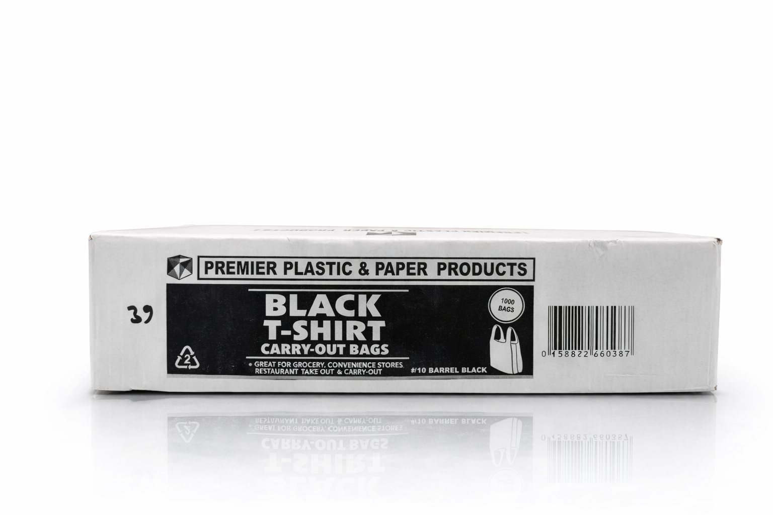 Premier 1/10 BLACK PLAIN HVY BAGS*