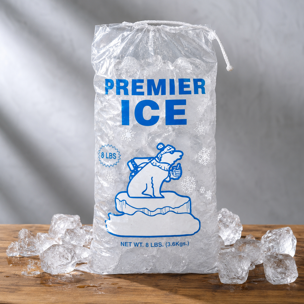 Ice Bags  with drawstrings