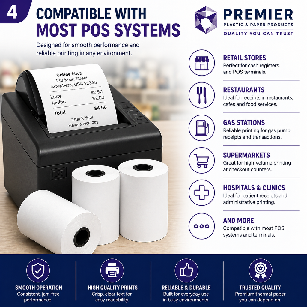 Thermal Paper 1 3/4" x 220' 44MM