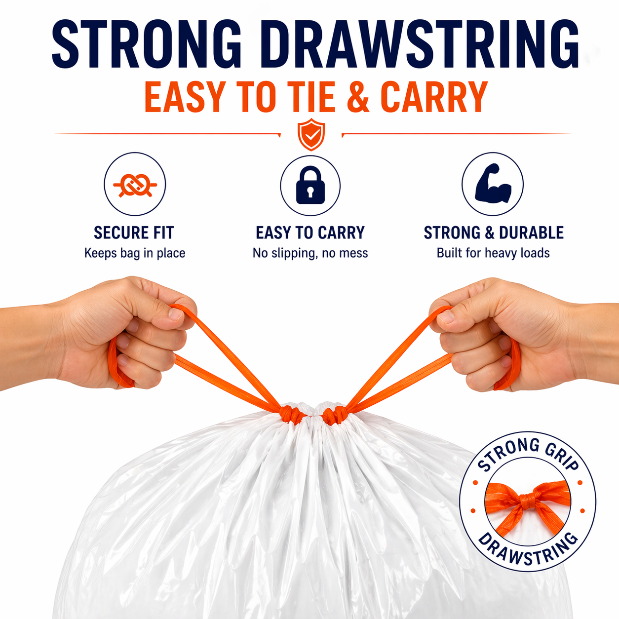 13 Gallon Can Liner with Drawtape