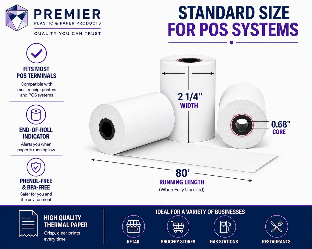 Thermal Paper 2 1/4"x 80'