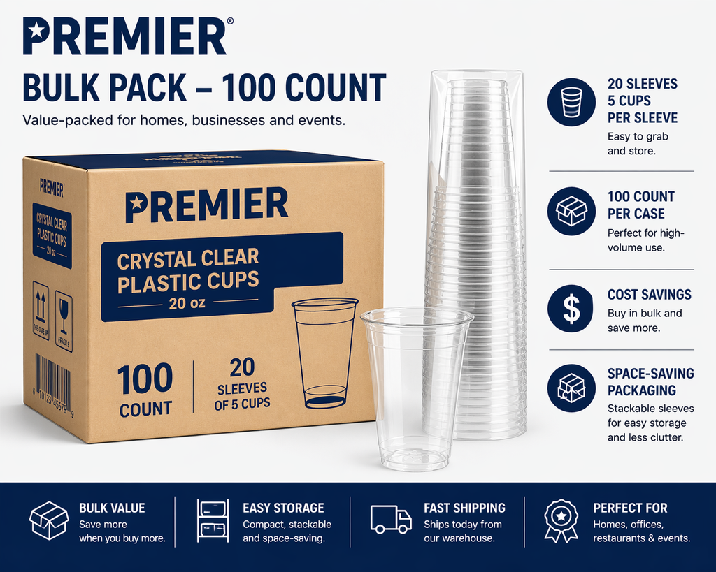 Premier PET GLASS 20 OZ 1000 CT