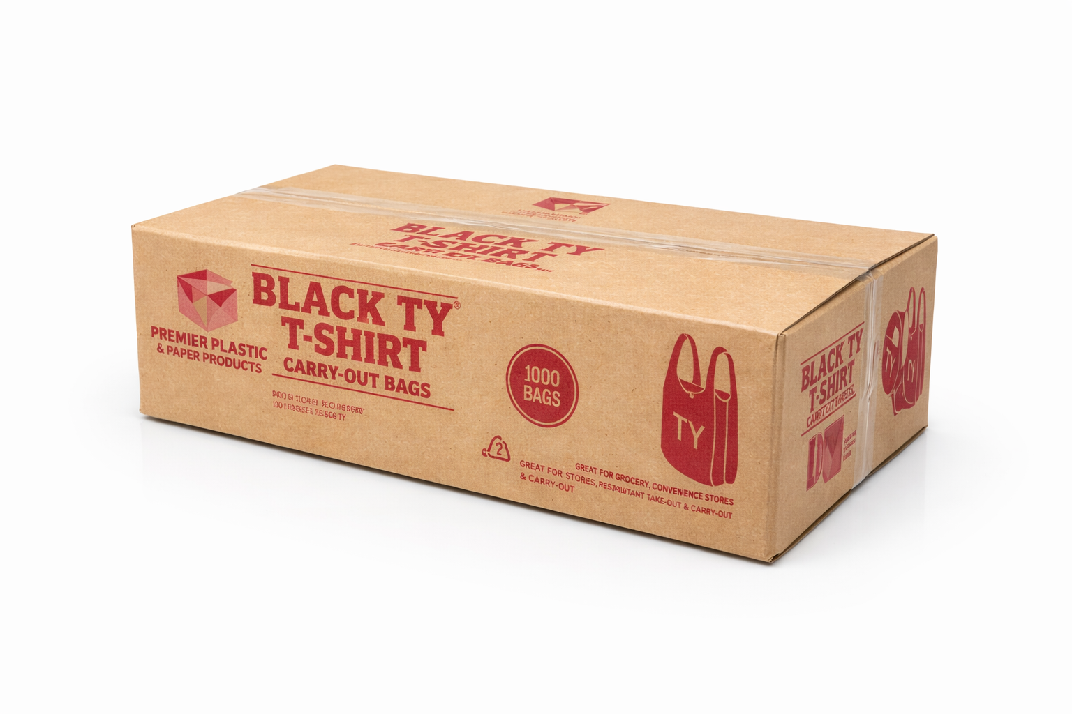 1/10 Small Black Thankyou Bags