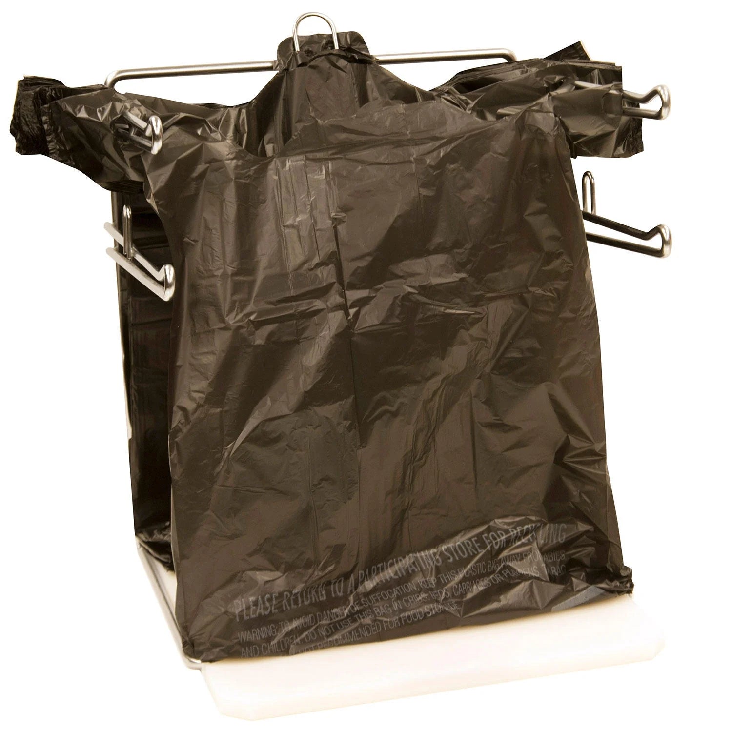 Premier Super Heavy Duty Bag12x6.5x21inch T-Shirt Bags with Handles Shopping Grocery Bags, White